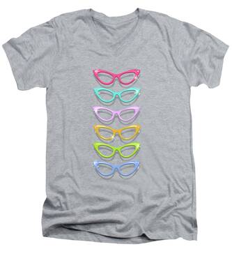 Spectacles V-Neck T-Shirts