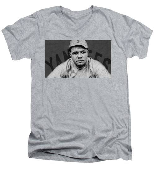Babe Ruth V-Neck T-Shirts