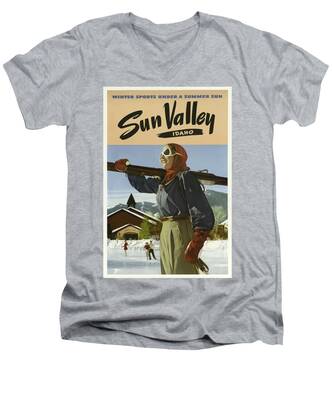 Tourist Train V-Neck T-Shirts