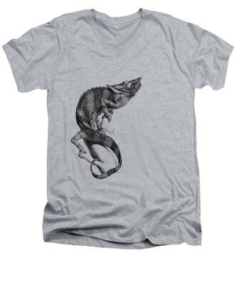 Desert Lizard V-Neck T-Shirts