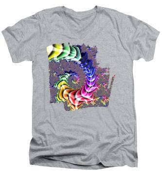 Rainbow Row V-Neck T-Shirts
