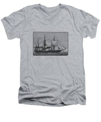 Paddle Steamer V-Neck T-Shirts