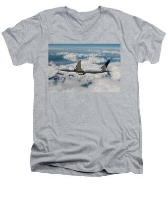 Composite Volcano V-Neck T-Shirts