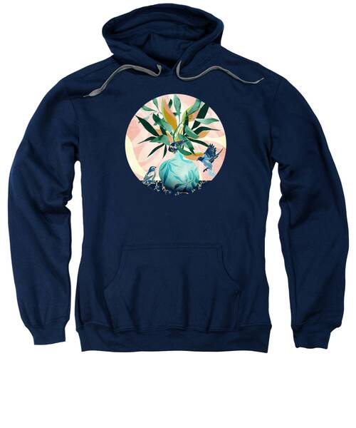 Blue Vase Hooded Sweatshirts