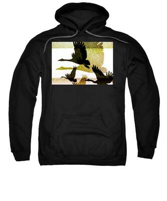 Magpie Geese Hooded Sweatshirts