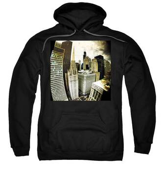 Downtown Chicago Hooded Sweatshirts