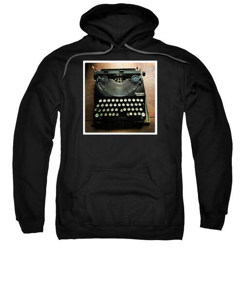 Typewriter Hooded Sweatshirts