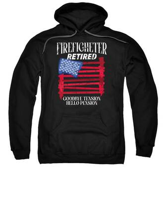 Retired Fireman Gift Hooded Sweatshirts