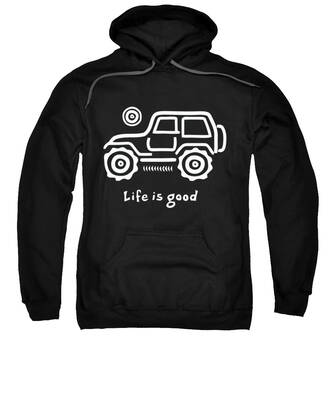 Life Is Good Jeep Hooded Sweatshirts