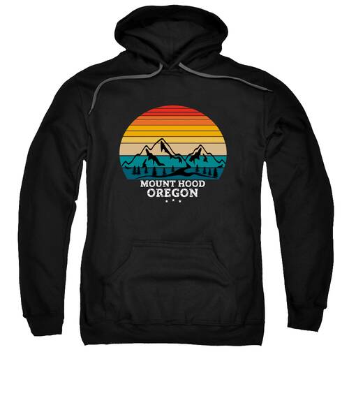 Mount Hood Oregon Hooded Sweatshirts