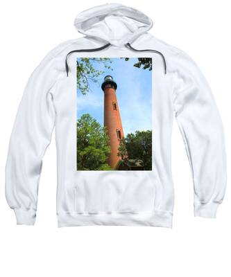 North Carolina Lighthouse Currituck Cape Hatteras Lookout Hooded Sweatshirt 