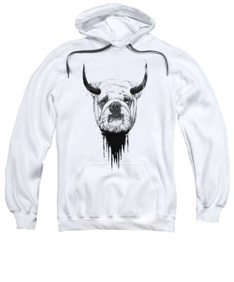 Bull Dog Hooded Sweatshirts