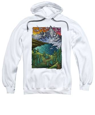 Alpine Lake Hooded Sweatshirts