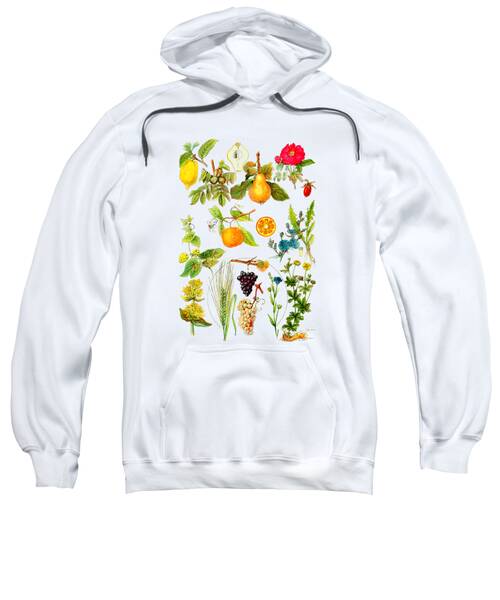 Lemon Flower Hooded Sweatshirts