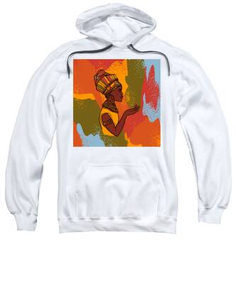 African Symbols Hooded Sweatshirts