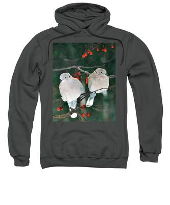 Eurasian Collared Dove Hooded Sweatshirts