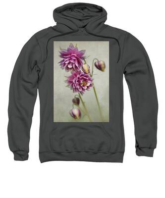 Columbine Flower In Sunlight Hooded Sweatshirts