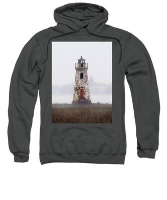 Cockspur Island Lighthouse Hooded Sweatshirts