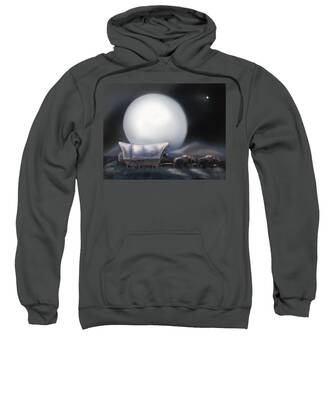 Full Moon Rising Hooded Sweatshirts