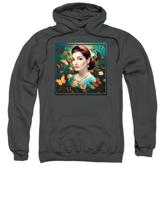 Maria Callas Hooded Sweatshirts
