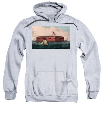 Charleston Harbor Paintings Hooded Sweatshirts