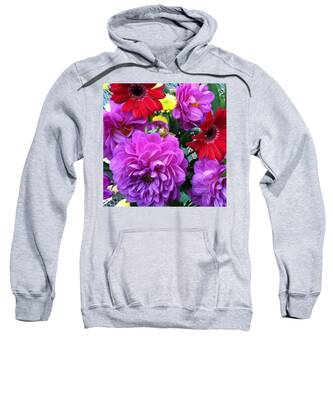 Fall Flowers Hooded Sweatshirts