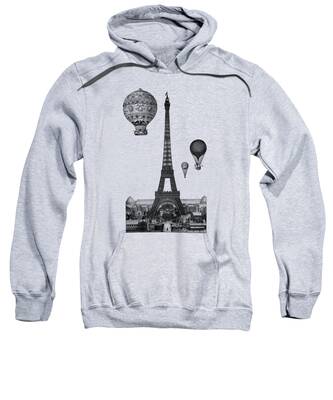Romantic Paris Hooded Sweatshirts