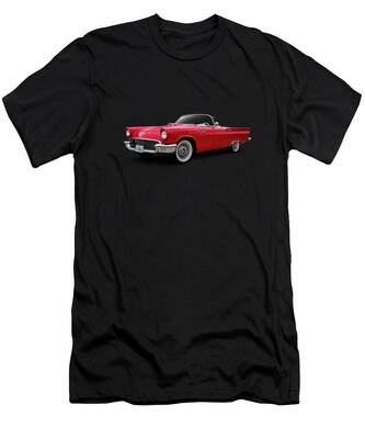 1961-63 Ford Thunderbird Convertible Classic Color Outline Design Tshirt