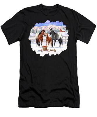 Barn In Snow T-Shirts
