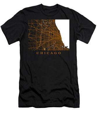 Chicago Map T-Shirts