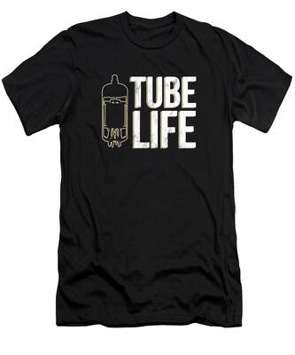 Vintage Radio Tube Pin Out T-Shirt Size XX-Large Black 