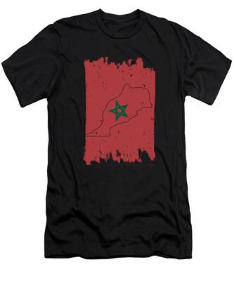 MASDUIH 3D Print Moroccan Flag Long Sleeve Shirt Baseball Shirt