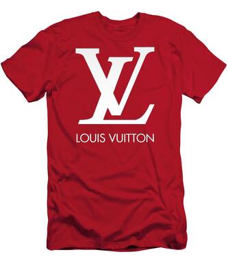 LV Red Art T-Shirt by DG Design - Pixels