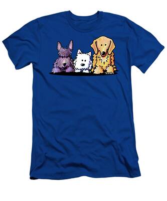 Scottish Dog Drawings T-Shirts