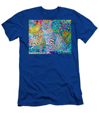 psychedelic cat tshirts  pixels