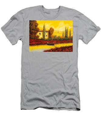 Tuscany Paintings: Guido Borelli Sunset T-Shirts