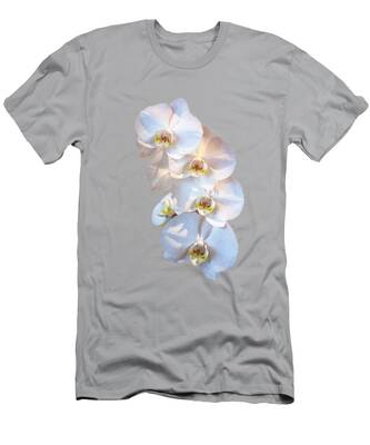 Yellow Orchid Painting Plant Jersey T-shirt Botanical Art Orchid Unisex T-shirt Flower Garden Flower Art Shirt Plant Decor Drawing
