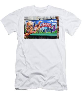Harry Caray - Broadcaster T-Shirt by David Bearden - Pixels