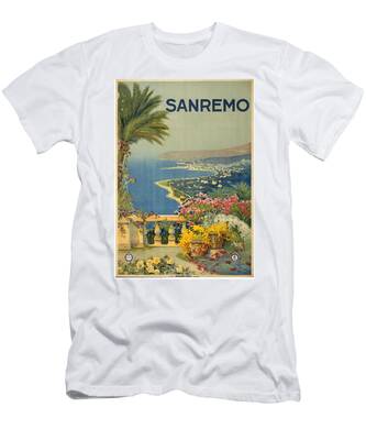 San Remo T-shirt prints met een thema casual uitstraling Mode Shirts T-shirts 
