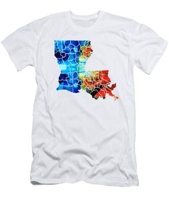 New Orleans Map T-Shirts