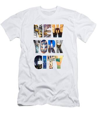 New York City Skyline At Night T-Shirts