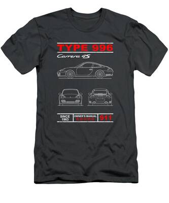 Klassisches Porsche 911 Carrera/Mens-Auto-T-Shirt/ursprüngliches Anstrich-T-Shirt/Auto-Laufen/Selbstdekor/begrenzte Ausgabe/personifizieren Auto/Kunst-T-Shirt. 