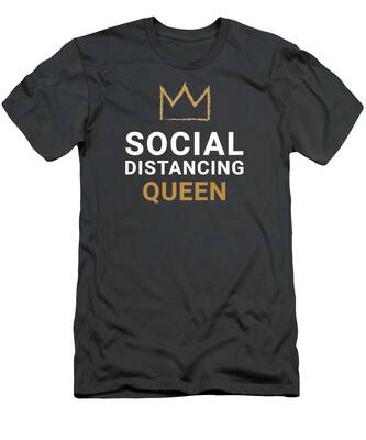 Distance sociale-T-Shirt Noir