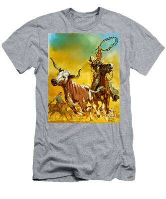 Cowboys Roping A Steer T-Shirts