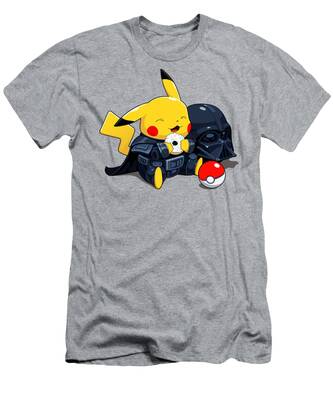Conception de formateur officiel Mens Pokemon T-shirt gris-Loose Fit de nouveau