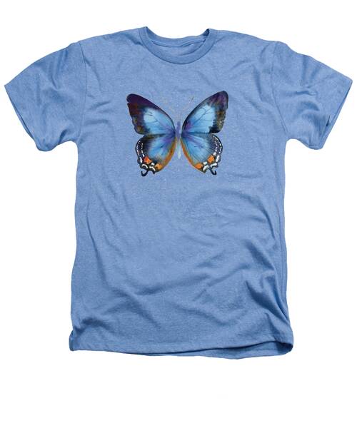 Blue Butterfly Heathers T-Shirts