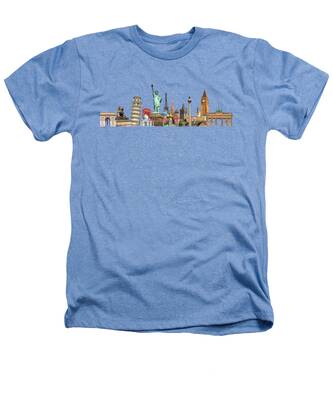 Moscow Skyline Heathers T-Shirts