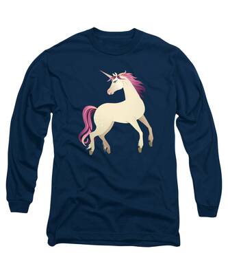 Purple Horse Long Sleeve T-Shirts