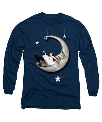 Man In The Moon Long Sleeve T-Shirts
