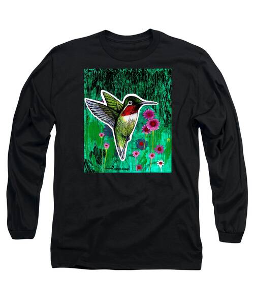 Hummingbird Greetingcards Long Sleeve T-Shirts